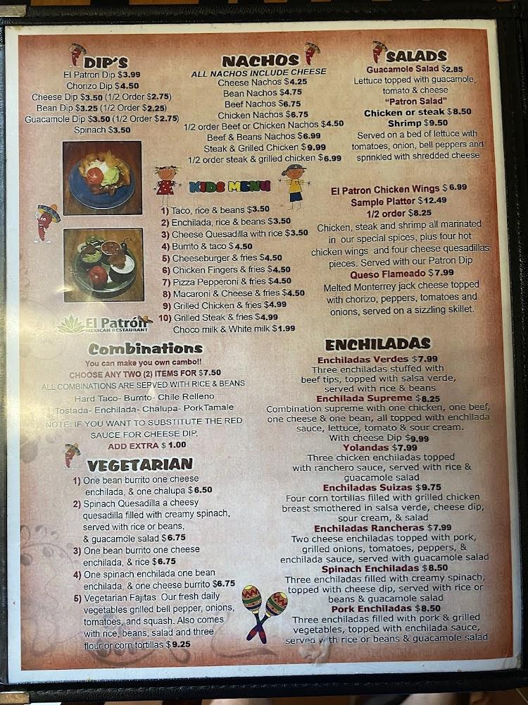 El Patron Menu image 2