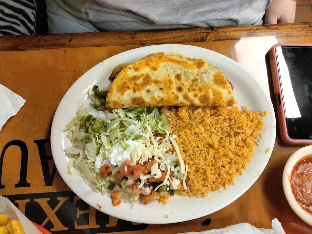 Pico De Gallo Guacamole Rice and Beans Side to Fajitas